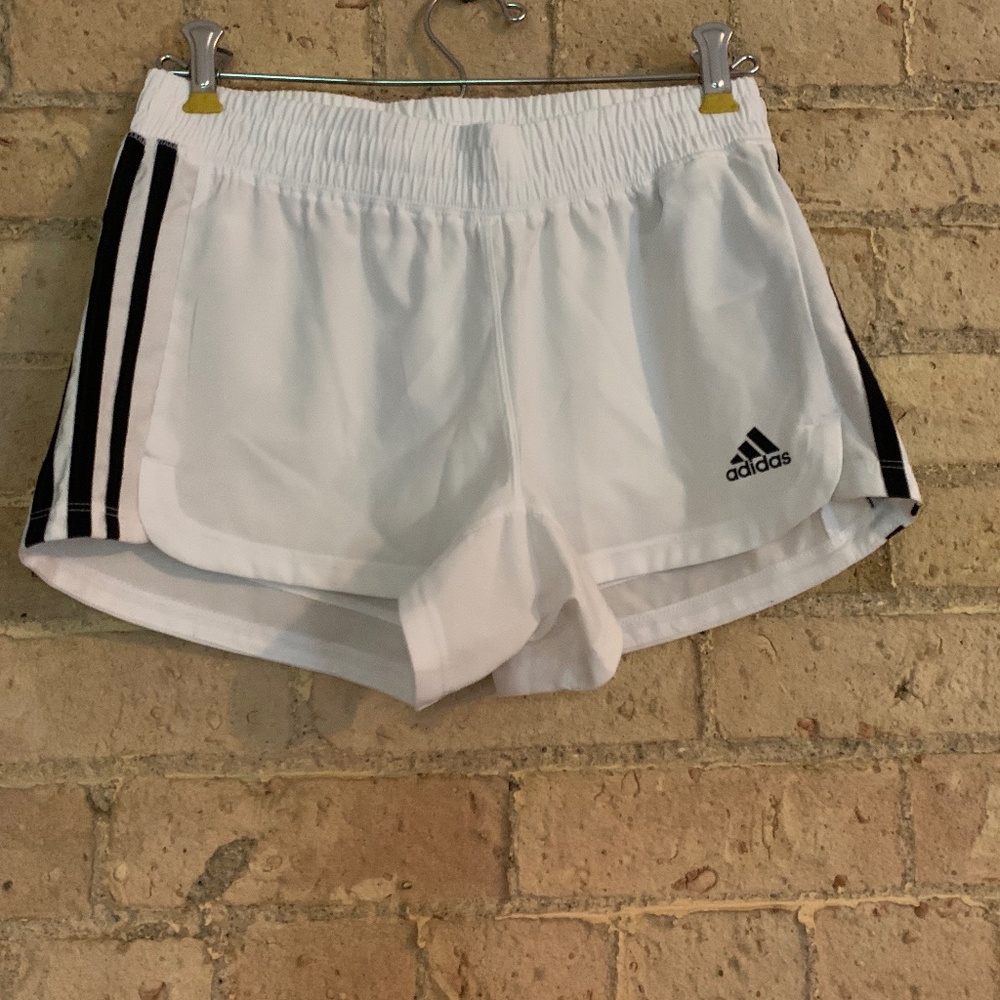 Adidas white shorts
